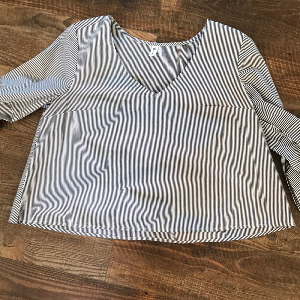 BP top with fringed sleeves